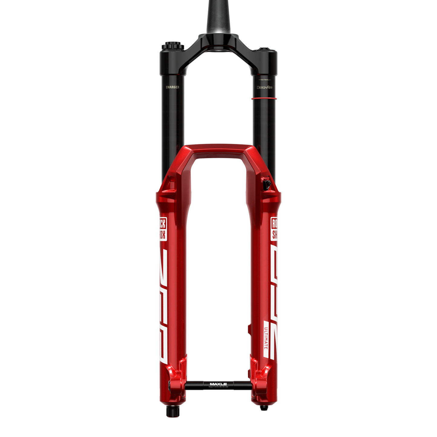 Rockshox Zeb Ultimate Charger 3.1 RC2 Fork - 27.5 Inch - 1 1/8th - 1.5 Inch Tapered - 15x110mm Boost - 180mm Travel - 44mm - Charger 3.1 RC2 W/Buttercups - Electric Red