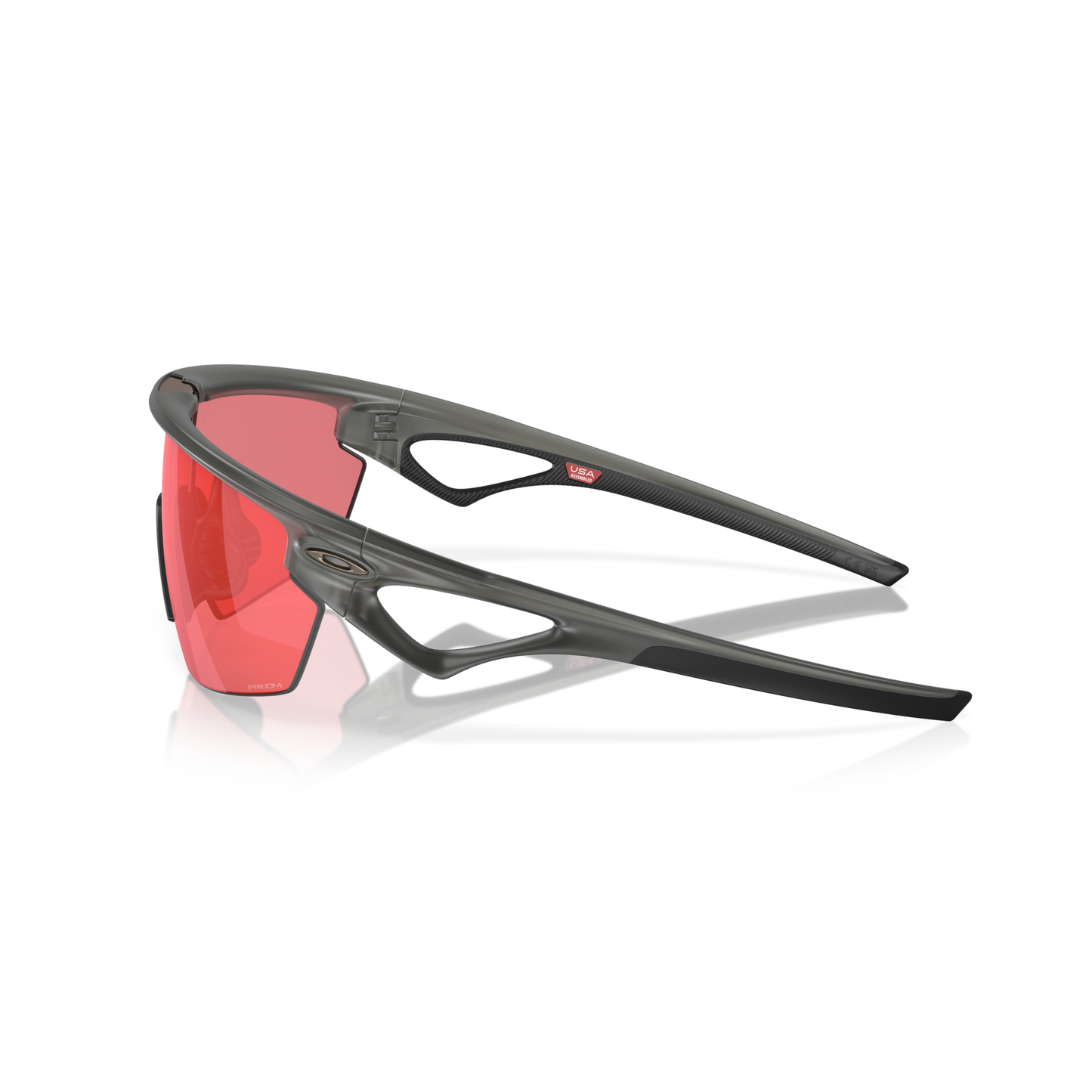 Oakley Sphaera Sunglasses - L - 134mm - Matte Grey Smoke - Prizm Trail Torch Lens