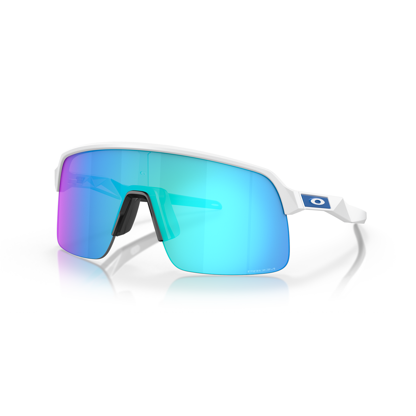 Oakley Sutro Lite Sunglasses - M - 133mm - Matte White Frame Prizm Sapphire Lens