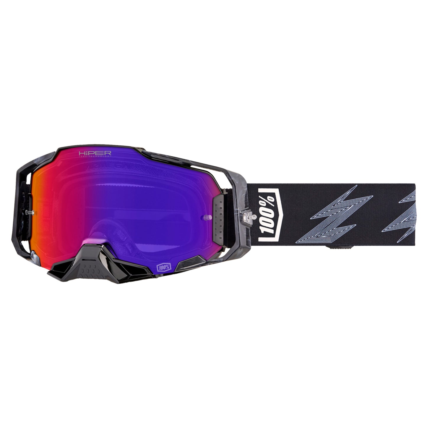 100 Percent Armega Hiper Goggles - One Size Fits Most - Crenshaw - Mirror Purple - Image 1