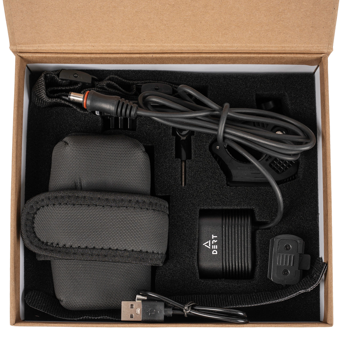 DERT Duo Front Light - Front - 2200 - Black
