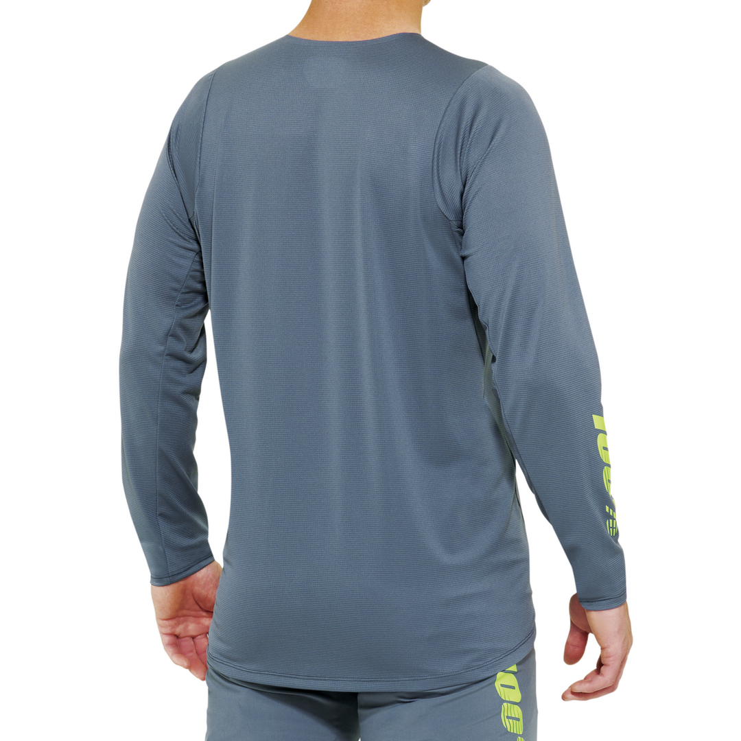 100 Percent R-Core X Long Sleeve Jersey - M - Grey - Image 2