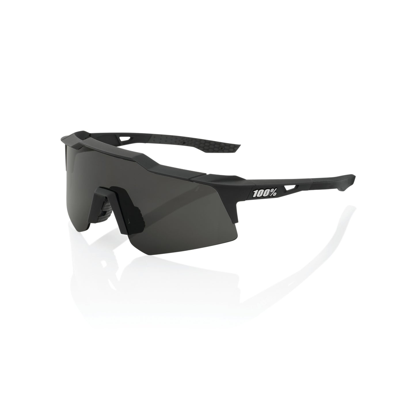 100 Percent Speedcraft XS Sunglasses - S - Soft Tact Black Smoke Lens