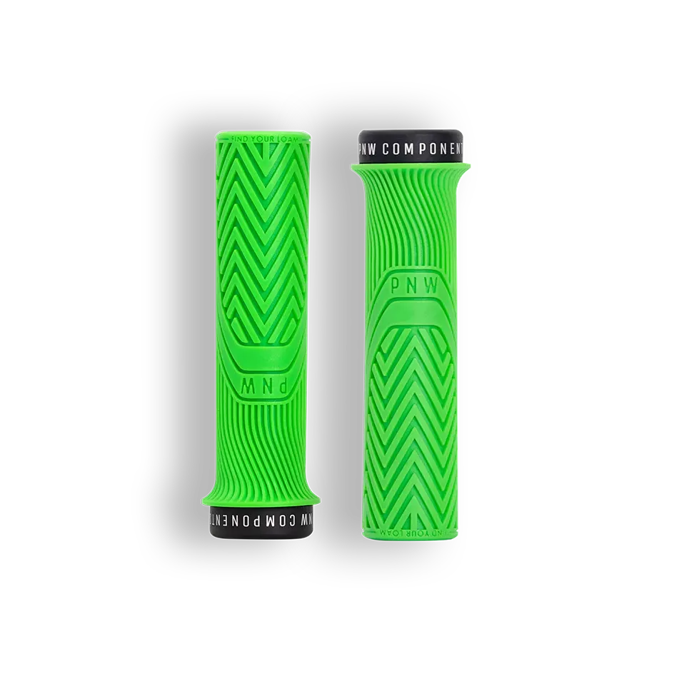PNW Components Loam Grip - Moto Green - Single Lock On Grips - Standard