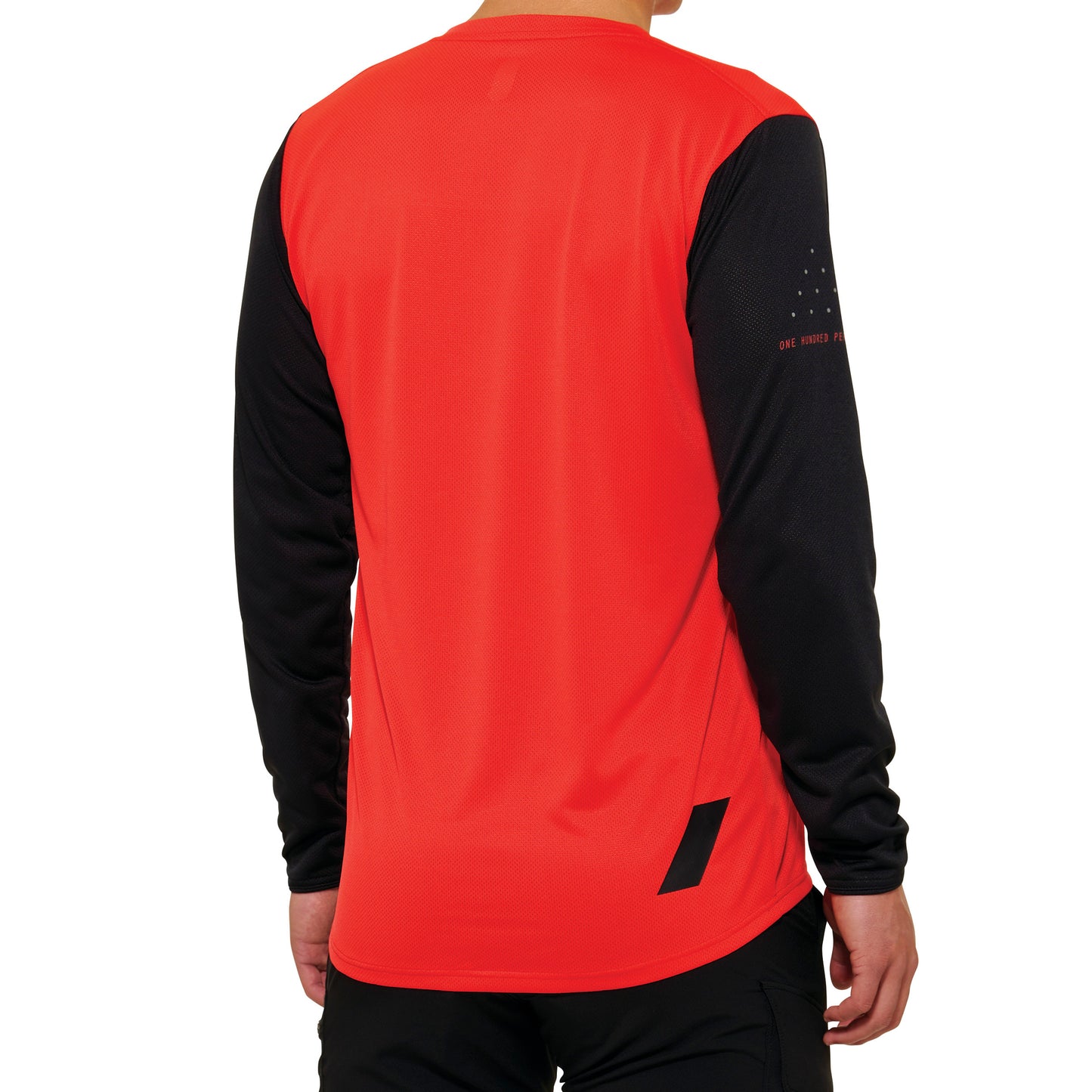100 Percent Ridecamp Long Sleeve Jersey - M - Red - Black