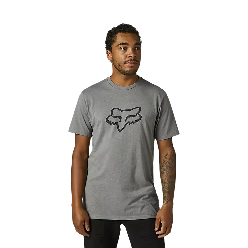 Fox Legacy Fox Head Short Sleeve Tee - XL - Heather Graphite