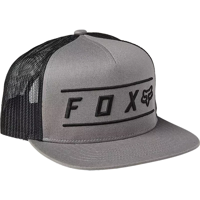 Fox Pinnacle Mesh Snapback Hat - One Size Fits Most - Pewter