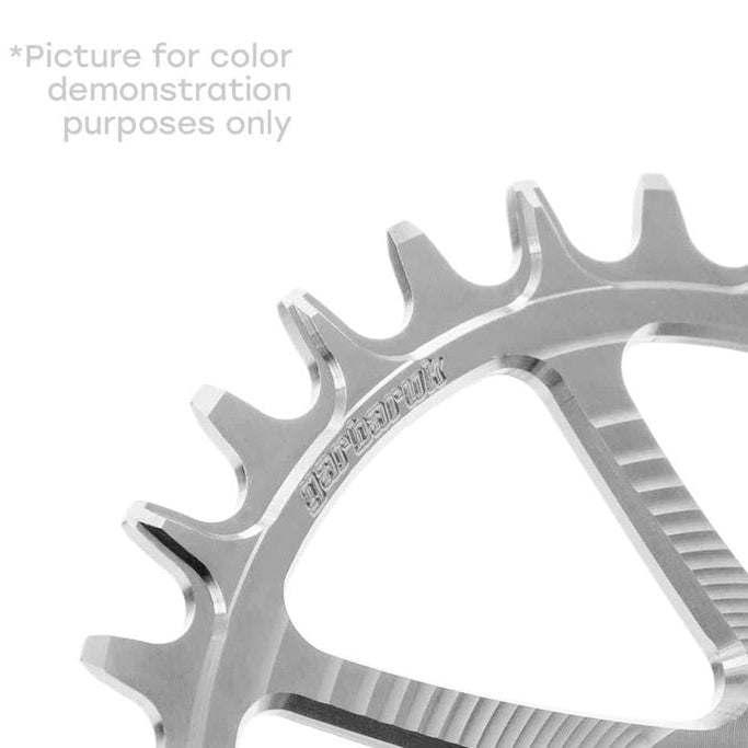 Garbaruk Chainring - Direct Mount - Shimano - 3mm - Round - 34T - 9 -12 Speed - Alloy - Silver