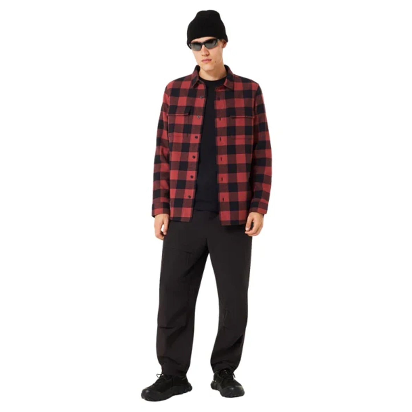 Oakley Bear Cozy Flannel - XL - Rosewood/Black
