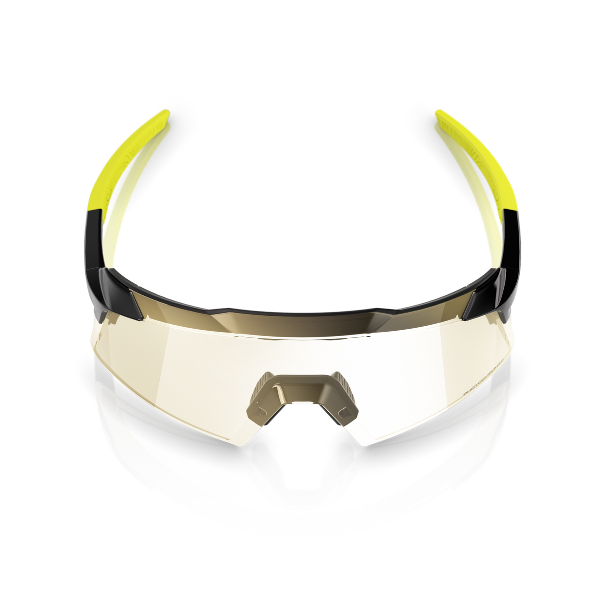 100 Percent Aerocraft Sunglasses - One Size Fits Most - Gloss Metallic Black Photochromic Lens
