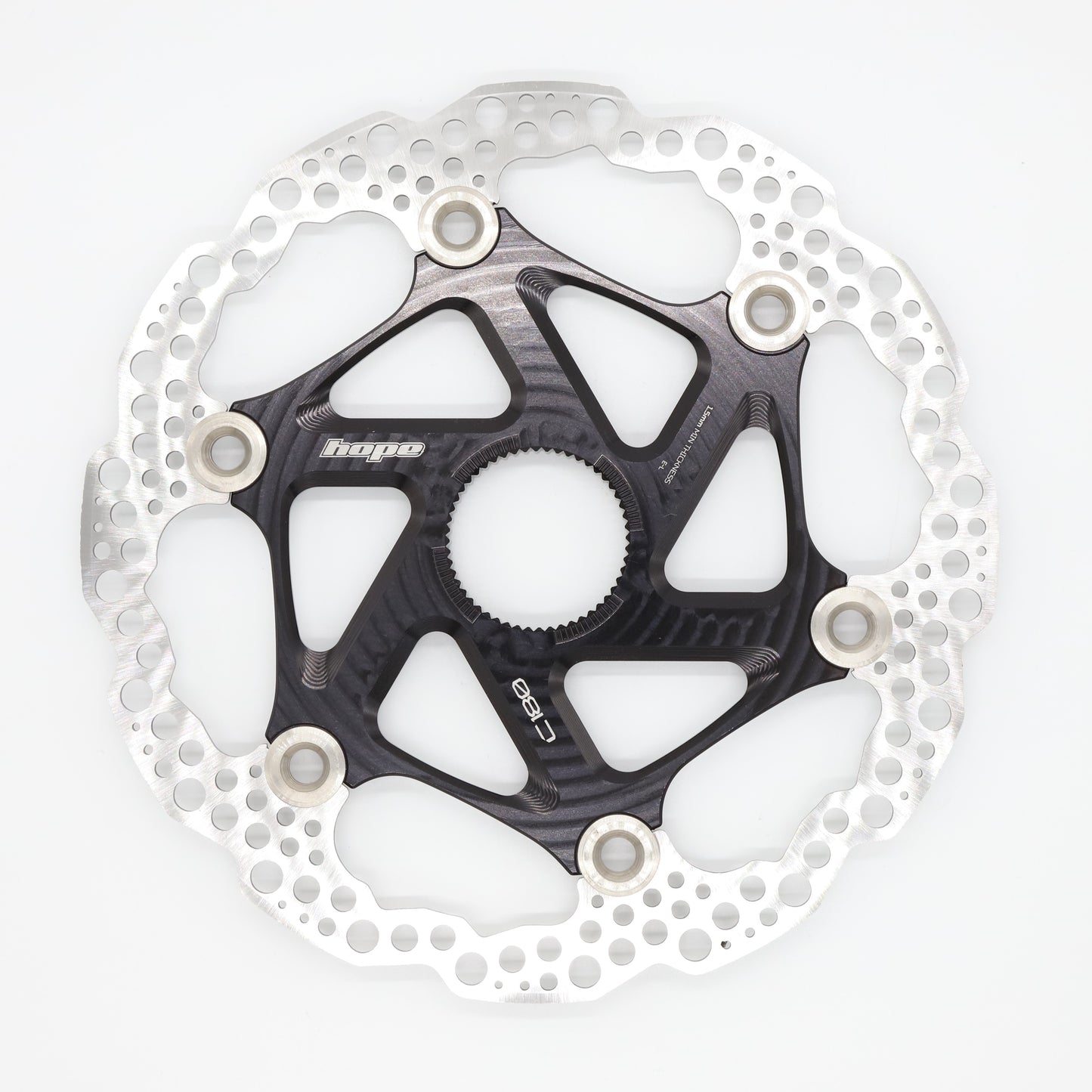 Hope Floating Disc Brake Rotor - 180mm - Centrelock - Standard - 1.8mm to 1.9mm