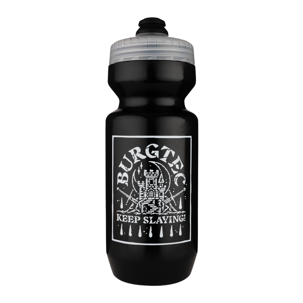 Burgtec Guzzle Water Bottle - Black - 650ml - Keep Slaying