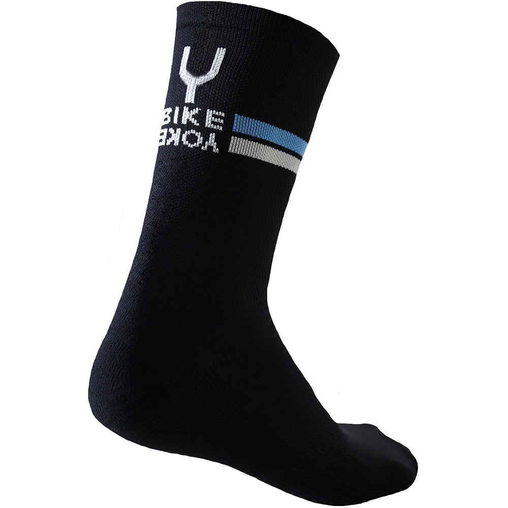 BikeYoke Socks - S-M - Black - Blue - Grey