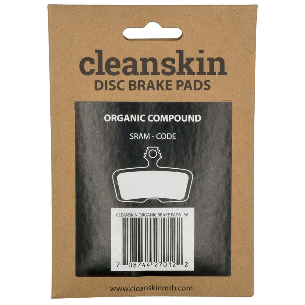 Cleanskin SRAM Code Disc Brake Pads - Resin - Organic - 25 pack