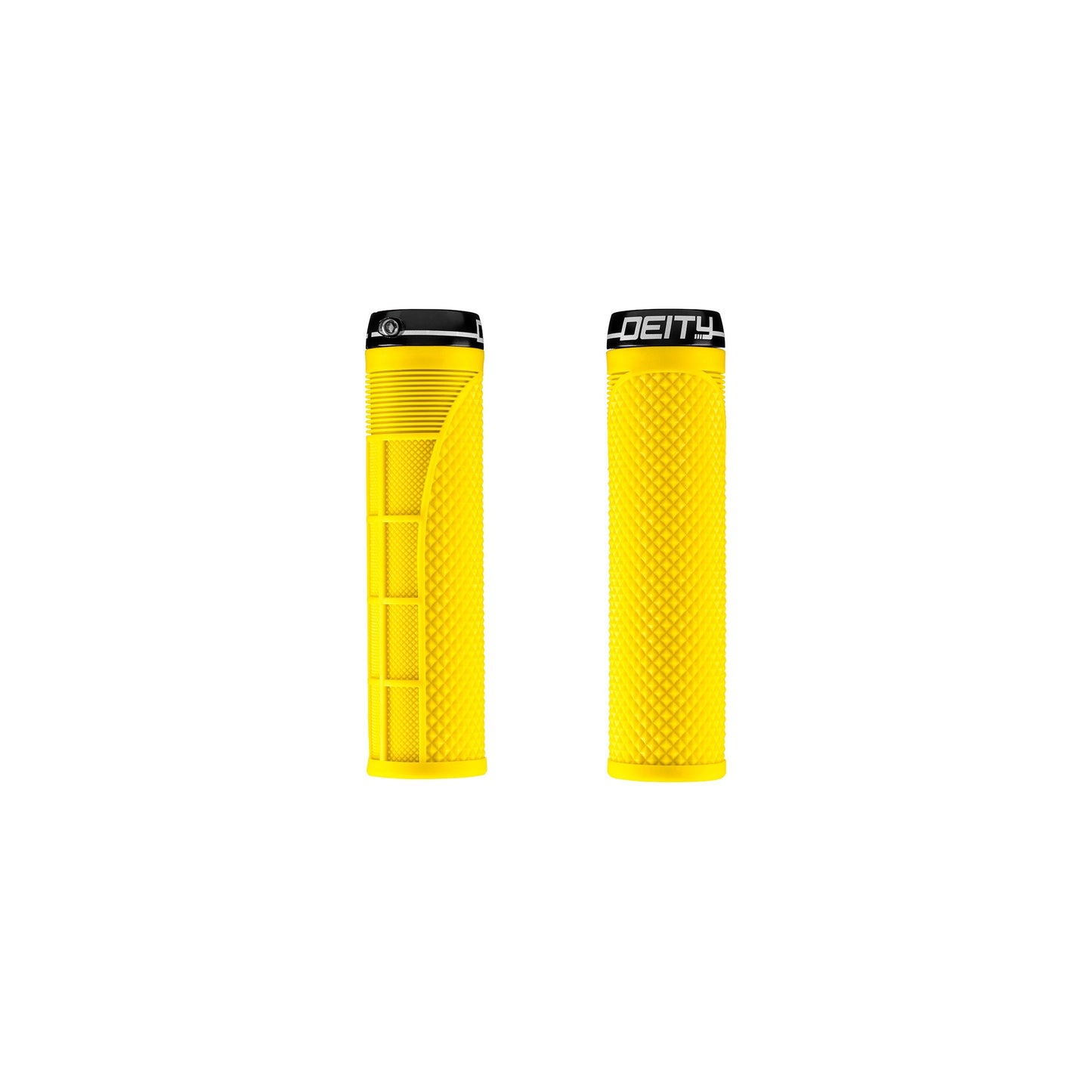 Deity Megattack Single Clamp Lock On Grips - Yellow - Single Lock On Grips