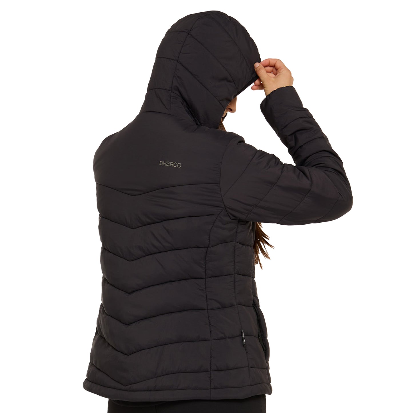 DHaRCO Womens Puffer Jackets - S - Black