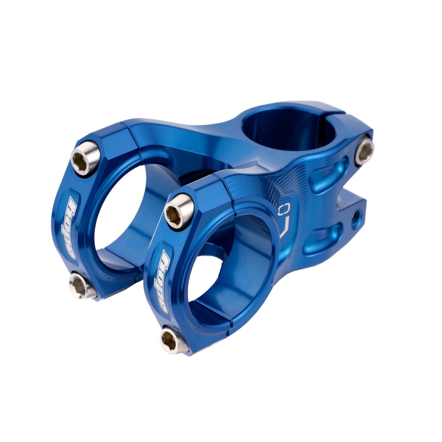 Hope Gravity 35mm Bar Clamp Stem - 1 1/8th Inch Steerer - 35mm - 50mm - 0 Degree - Blue