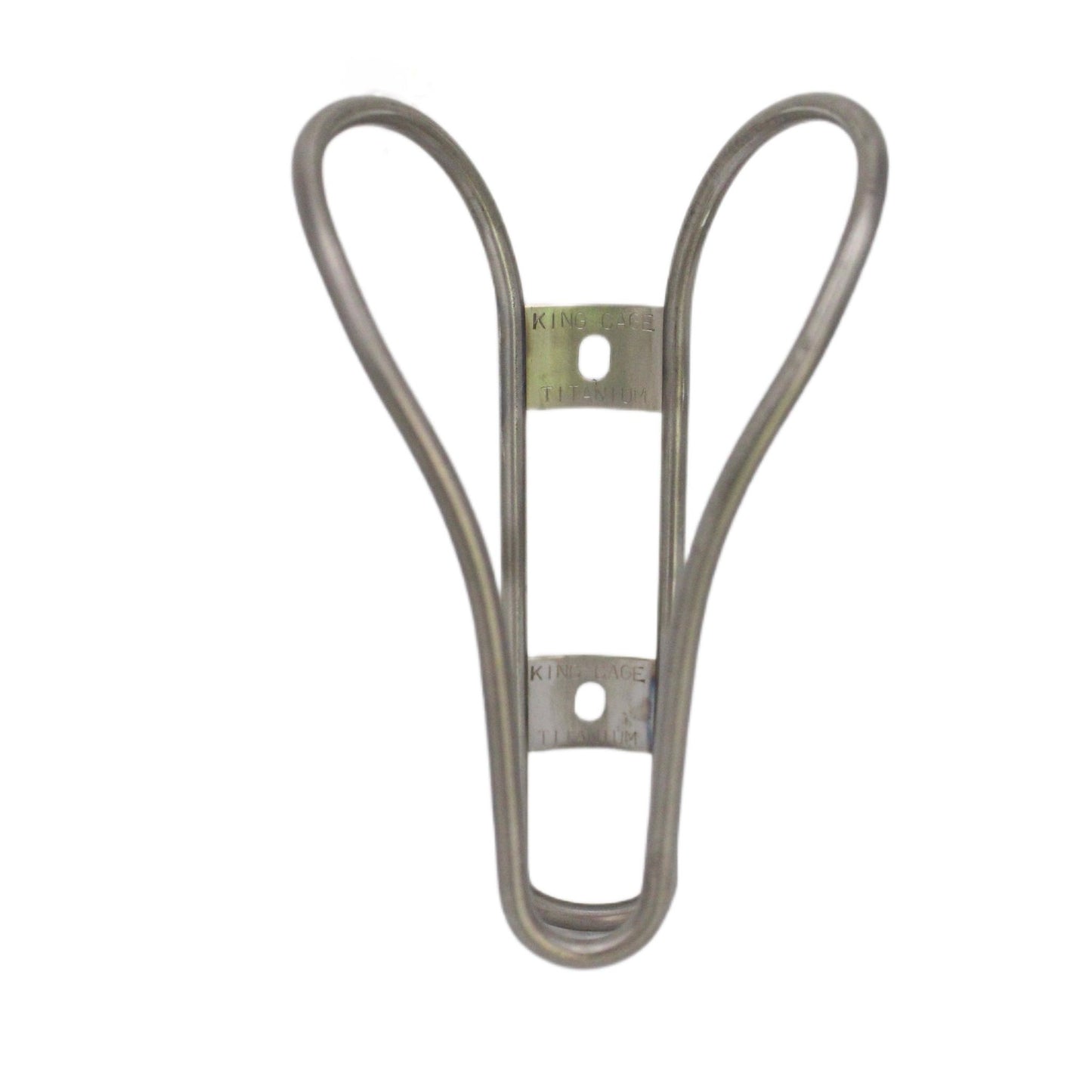 King Cage Iris Titanium Bottle Cage - Raw - Titanium