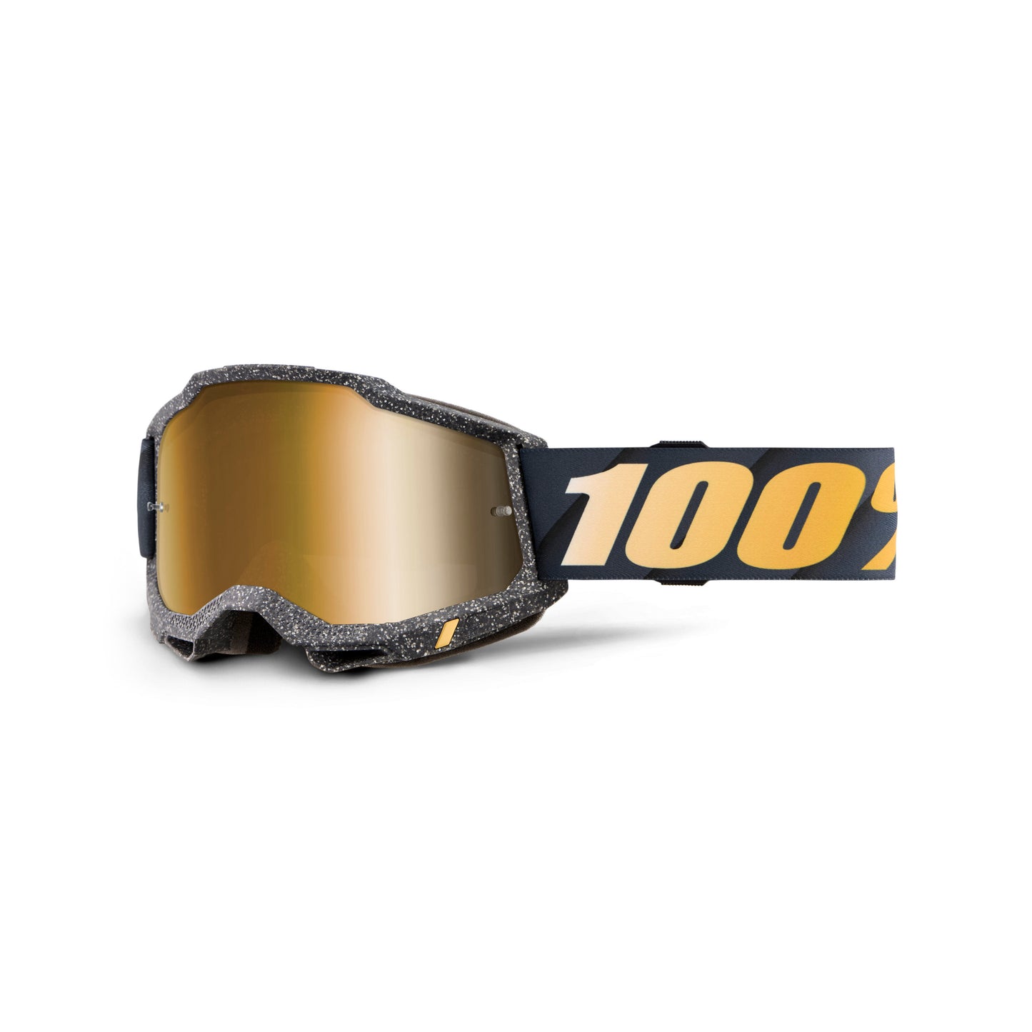 100 Percent Accuri 2 Goggles - One Size Fits Most - Risland - Mirror True Gold Lens