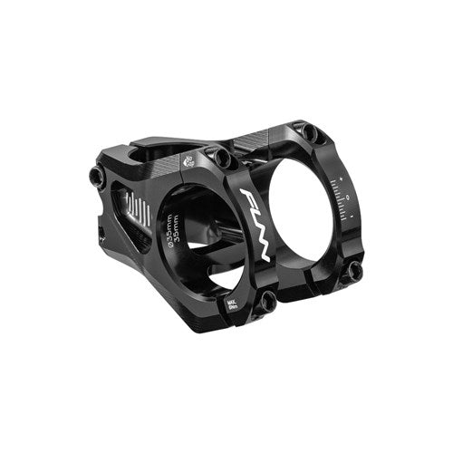 FUNN Equalizer Zero Stem - 1 1/8th Inch Steerer - 35mm - 35mm - 0 Degree - Black