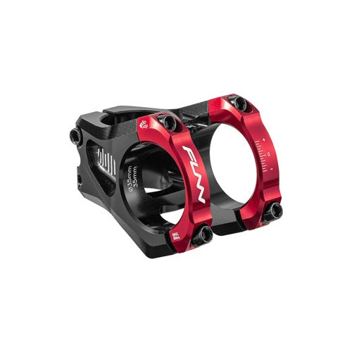 FUNN Equalizer Zero Stem - 1 1/8th Inch Steerer - 35mm - 35mm - 0 Degree - Red