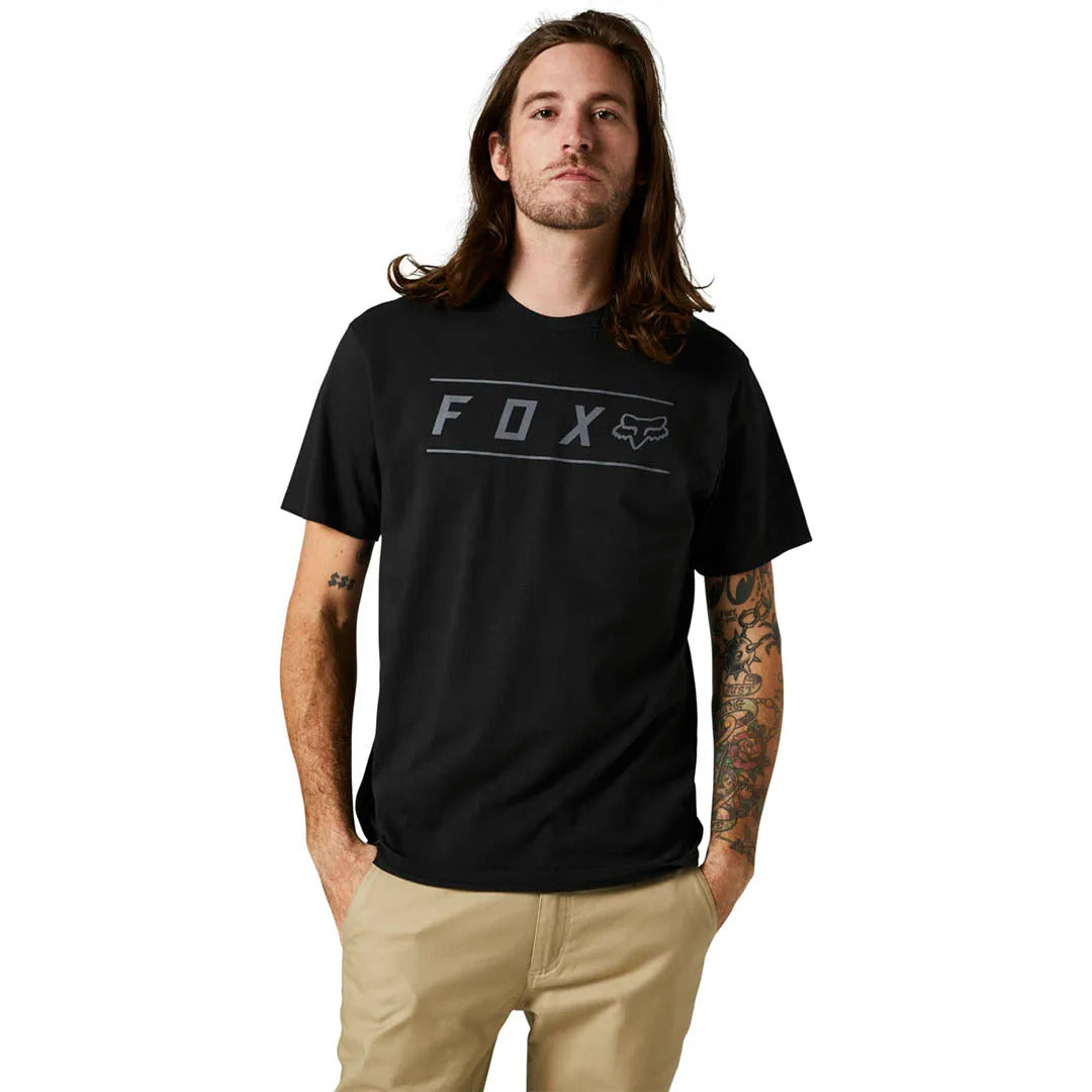 Fox Pinnacle Short Sleeve Tee - L - Black - Black