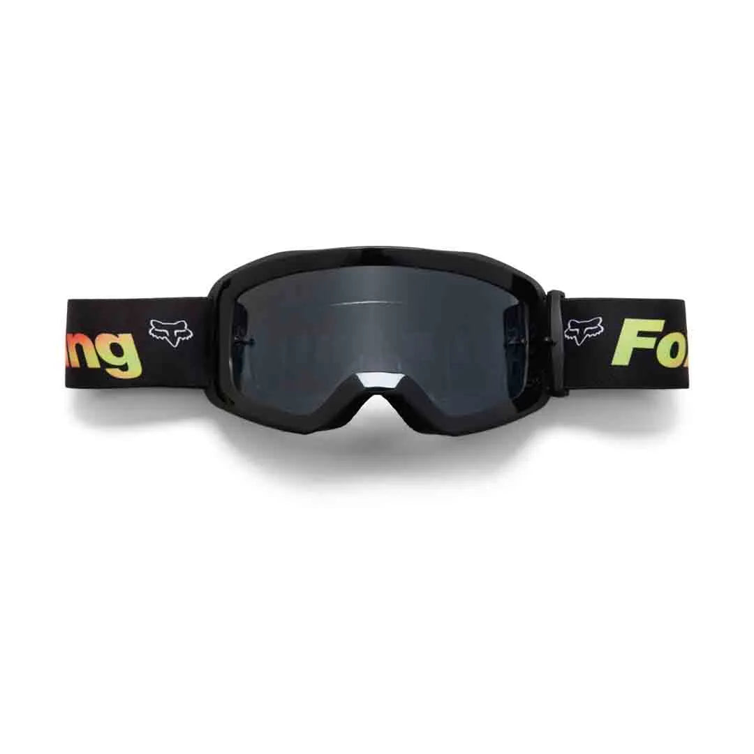Fox Main Statk Youth Goggles - Youth - One Size Fits Most - Black - Red - Grey Lens