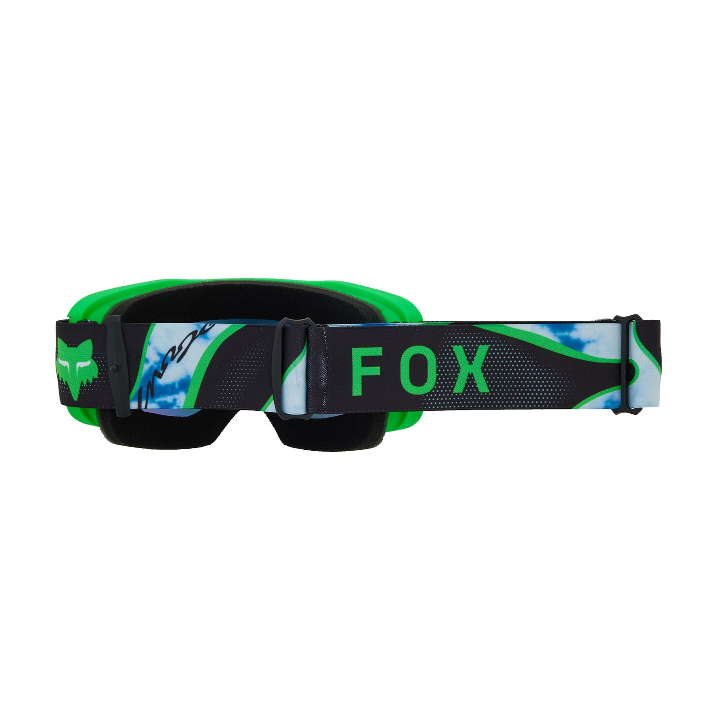 Fox Main Atlas Youth Goggles - One Size Fits Most - Black - Green - Spark Mirror Green Lens