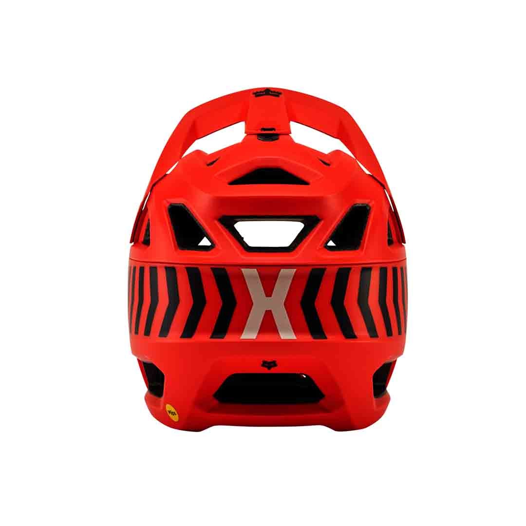 Fox Proframe MIPS Helmet - M - Race Energy - Orange Flame