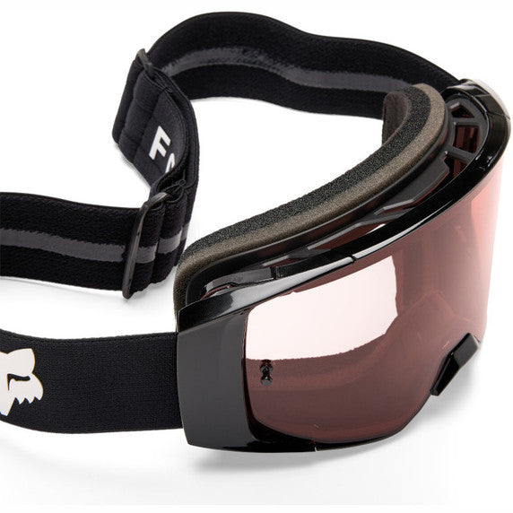 Fox MTB Vue Max Vivid Goggles - One Size Fits Most - Vivid Black / Red
