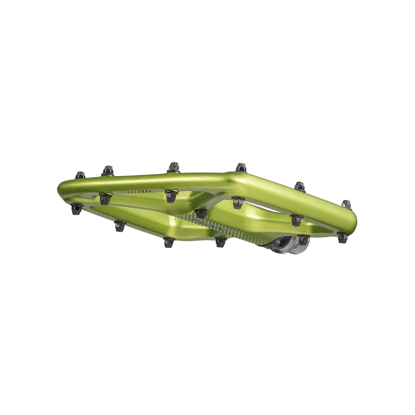 FUNN Python V2 Flat Aluminium Pedals - Standard - Green