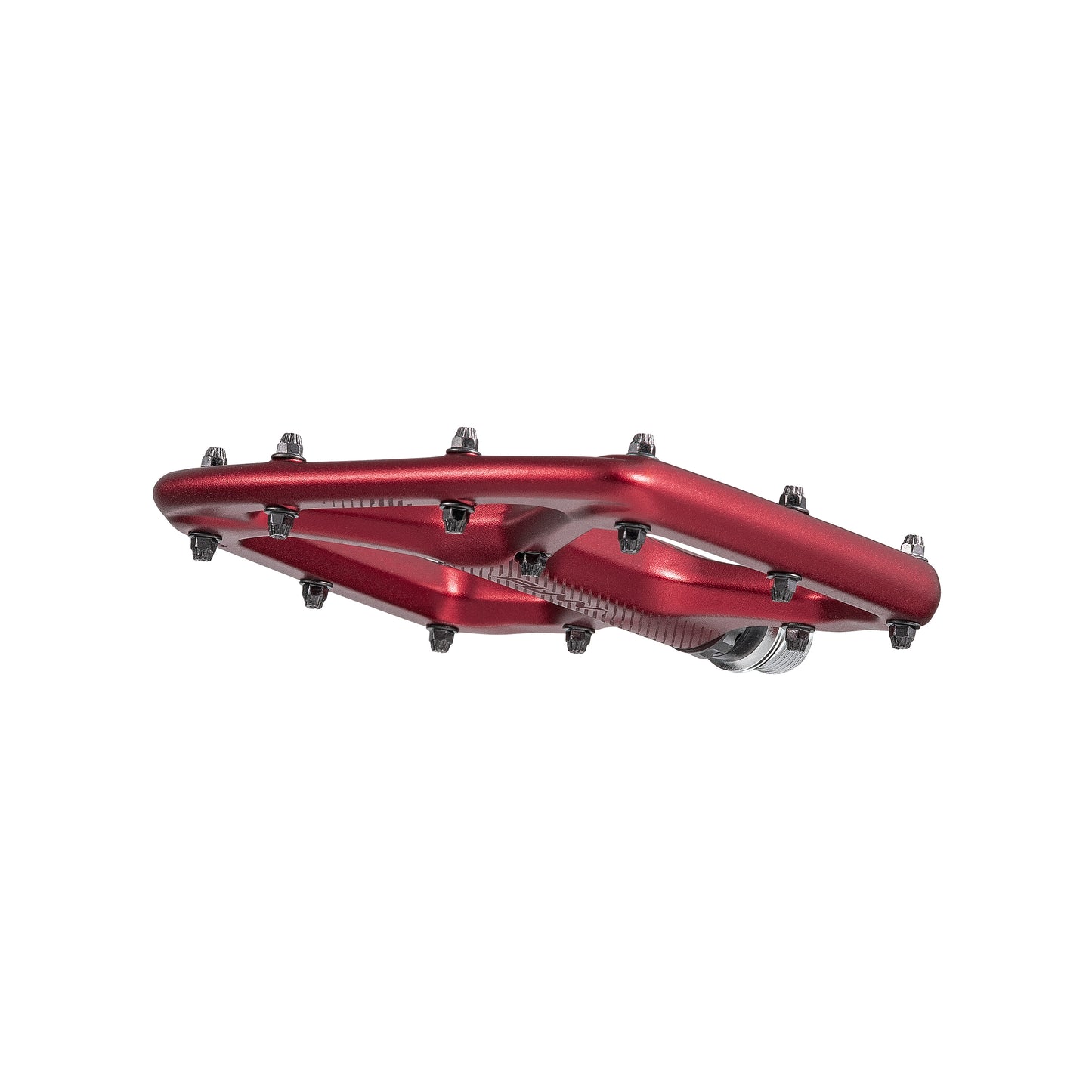 FUNN Python V2 Flat Aluminium Pedals - Standard - Red