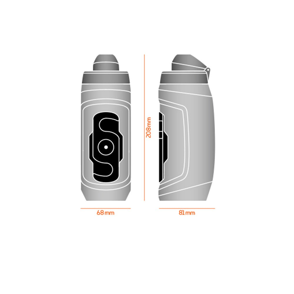 Fidlock Twist Spare Bottle - Transparent Black - With Connector On Bottle - 590ml