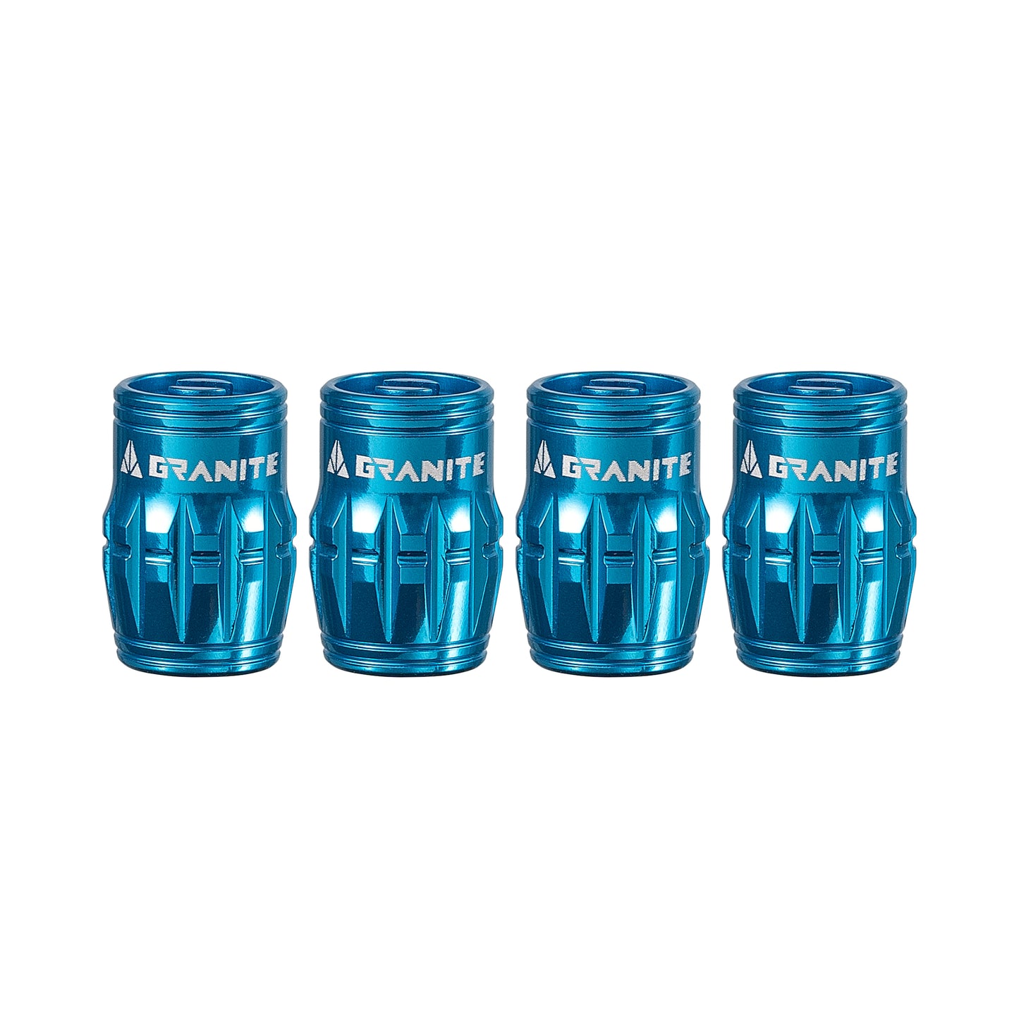 Granite Design Juicy Nipple Schrader Valve Cap Pair - Blue