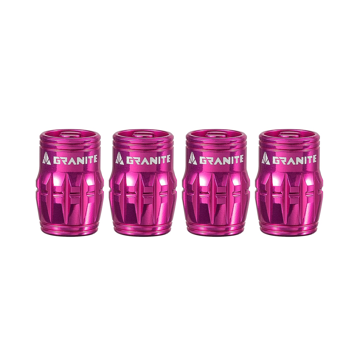 Granite Design Juicy Nipple Schrader Valve Cap Pair - Pink