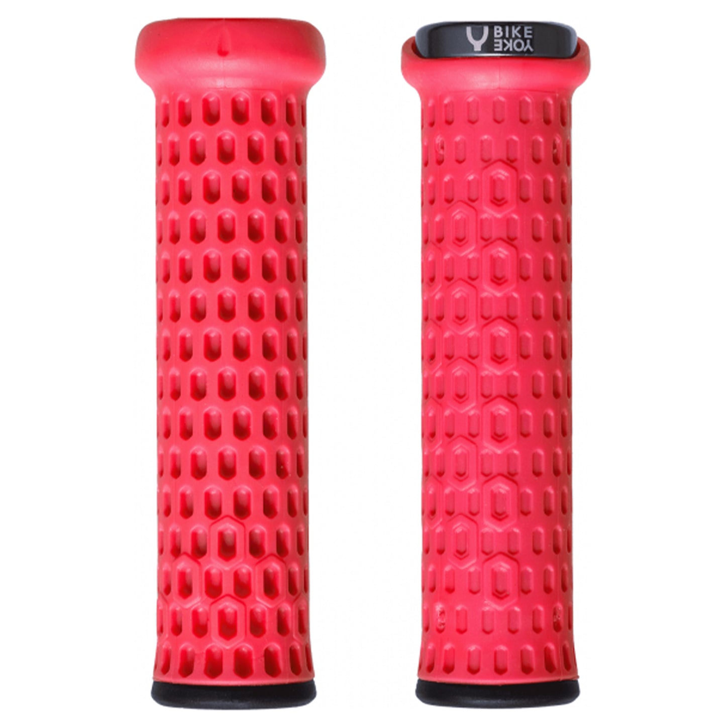 Bikeyoke Grippy Grips - Red - Single Lock On Grips