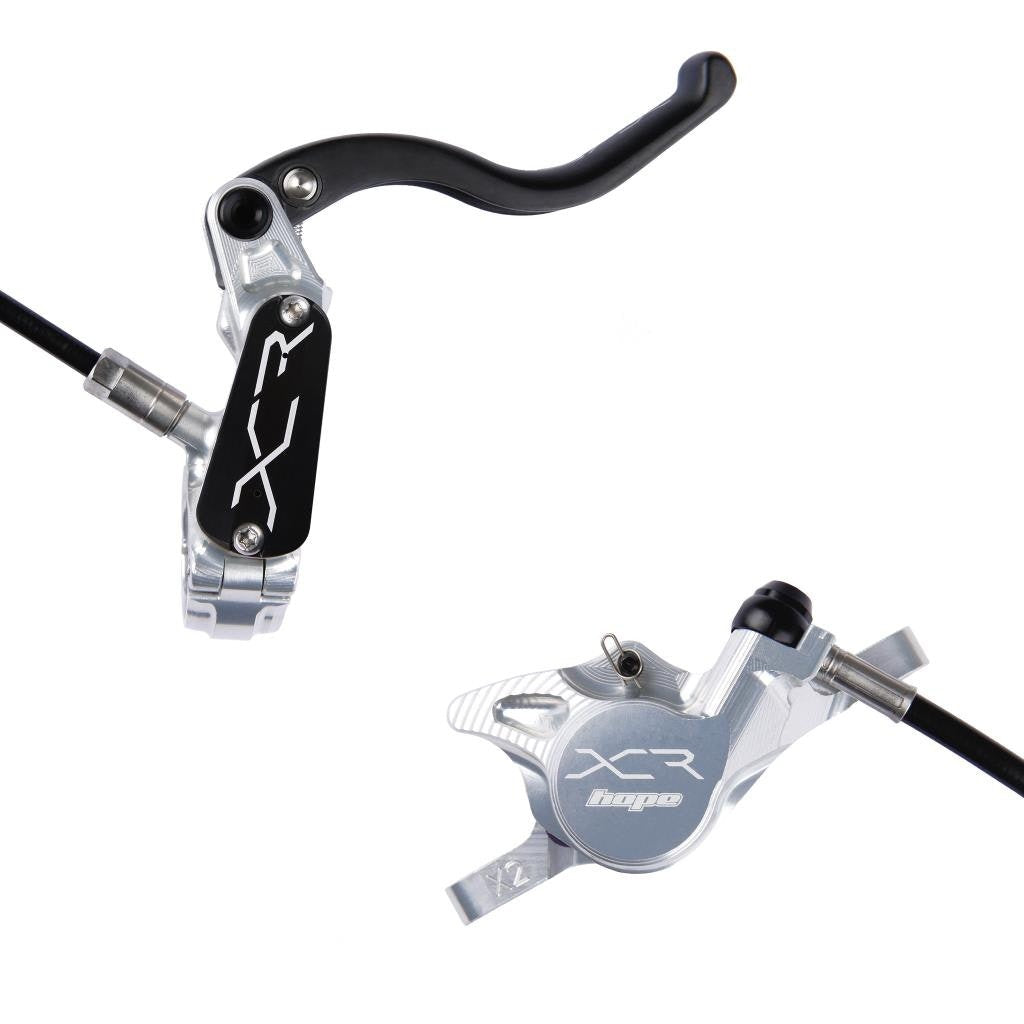 Hope XCR Pro X2 Disc Brake - Rear - Left Lever - 1720mm - Silver - Flat Mount