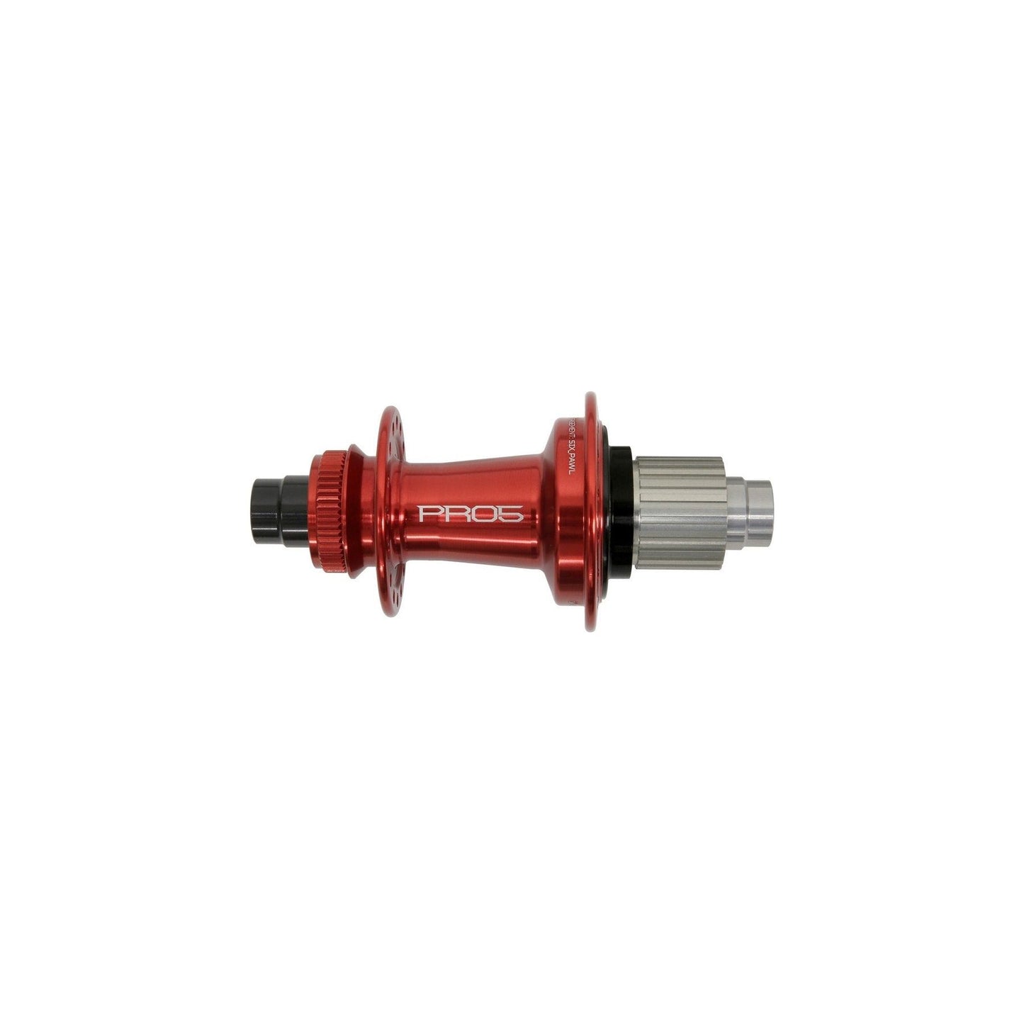 Hope Pro 5 Rear Centrelock 12x148mm Disc Hub - Rear - 12x148mm Boost - Shimano Microspline - Centrelock - 32 Hole - J-Bend - Red