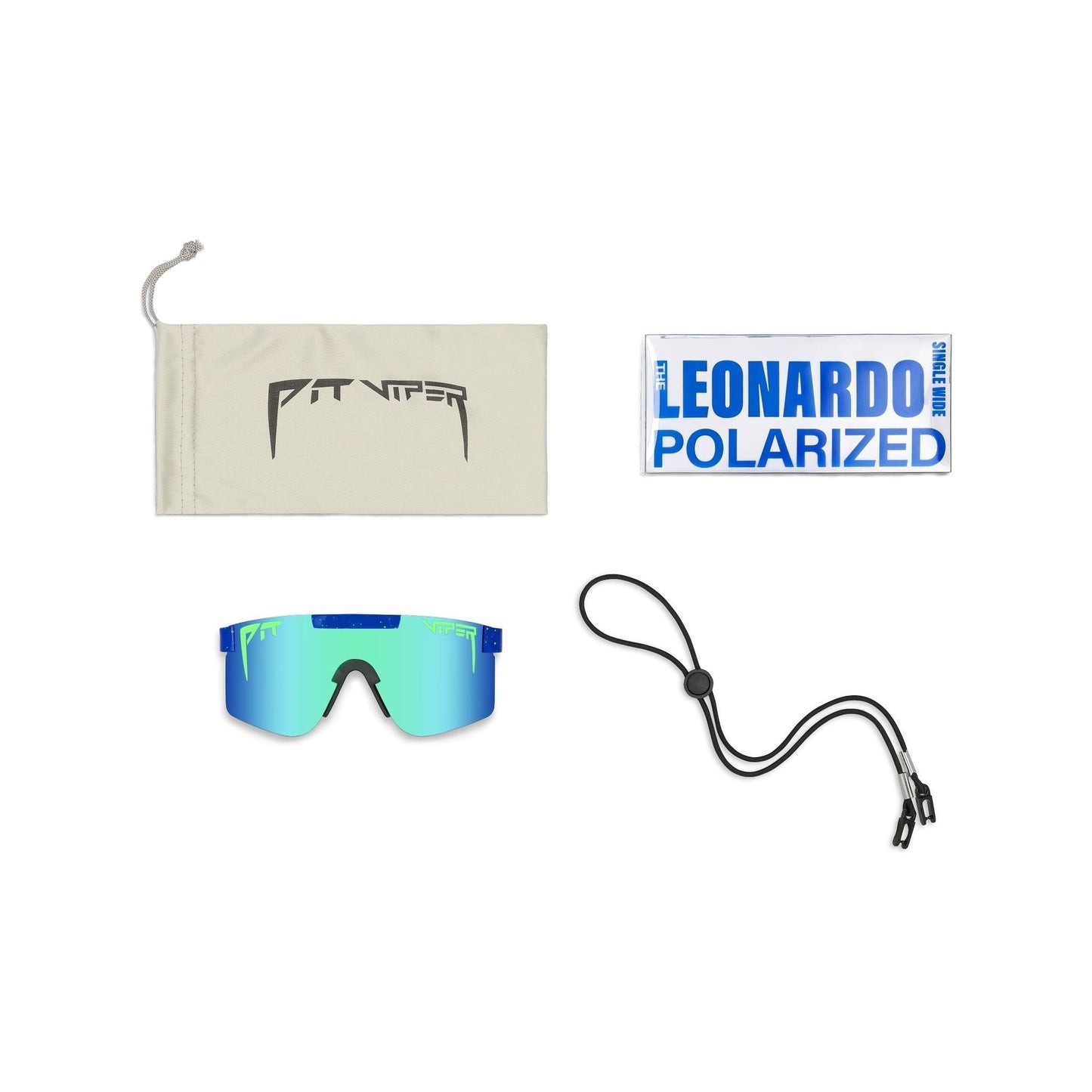 Pit Viper Original Sunglasses - The Leonardo - Blue - Mirror Polarized Lens