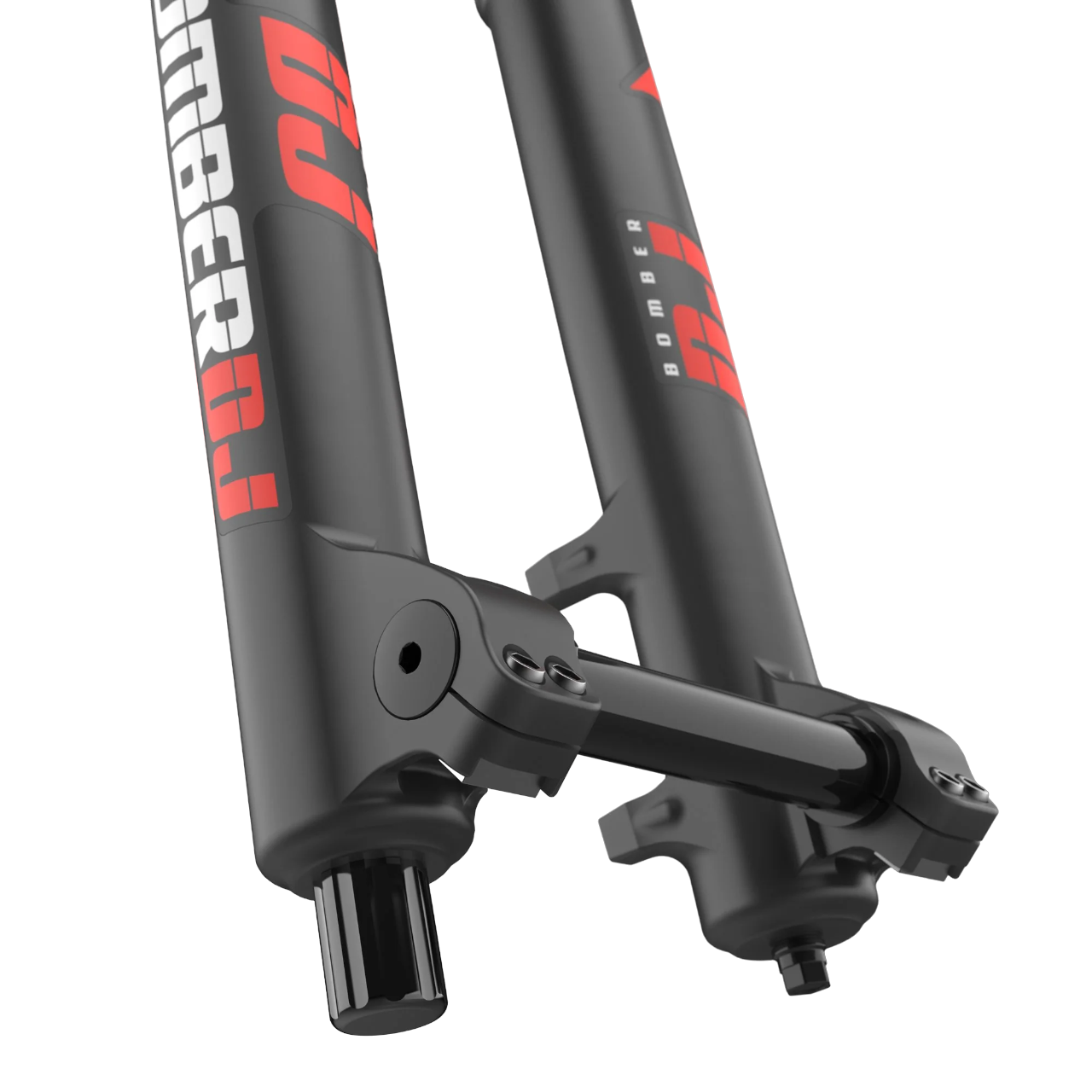 Marzocchi Bomber DJ Fork - 26 Inch - 1 1/8th - 1.5 Inch Tapered - 20x110mm - 100mm Travel - 37mm - Grip Sweep Adj - Shiny Black - 2024