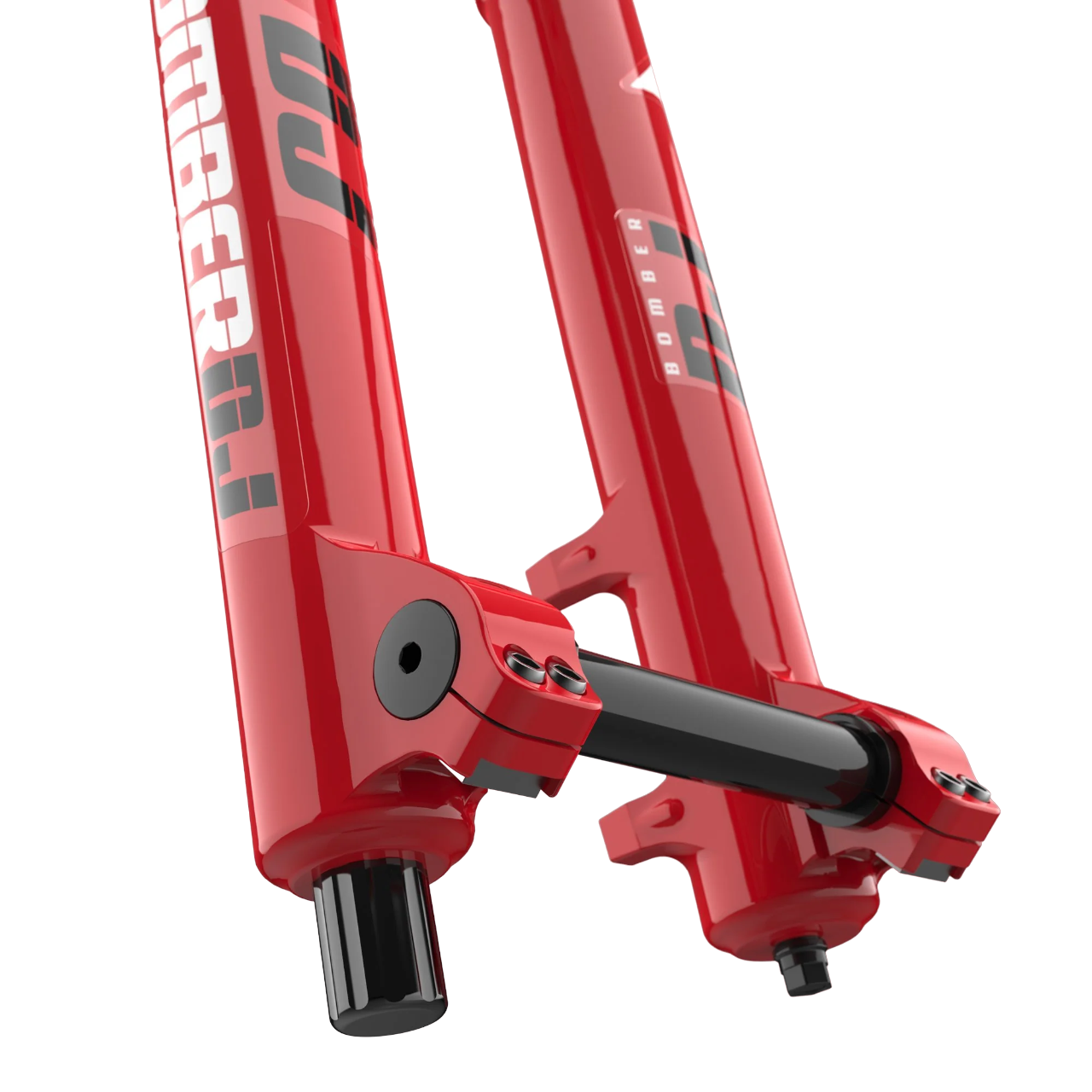Marzocchi Bomber DJ Fork - 26 Inch - 1 1/8th - 1.5 Inch Tapered - 20x110mm - 100mm Travel - 37mm - Grip Sweep Adj - Gloss Red - 2024