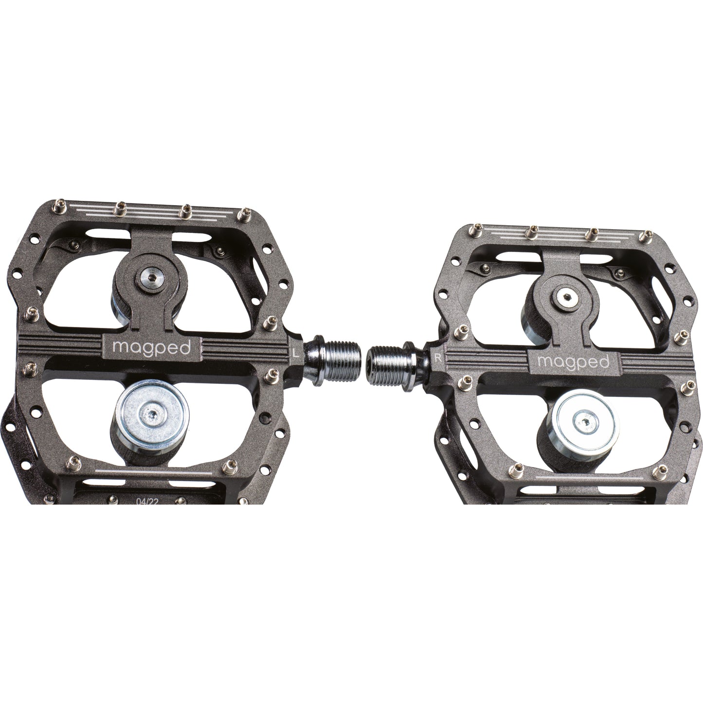 Magped Enduro2 150N Magnetic Flat Pedals - Standard - Black