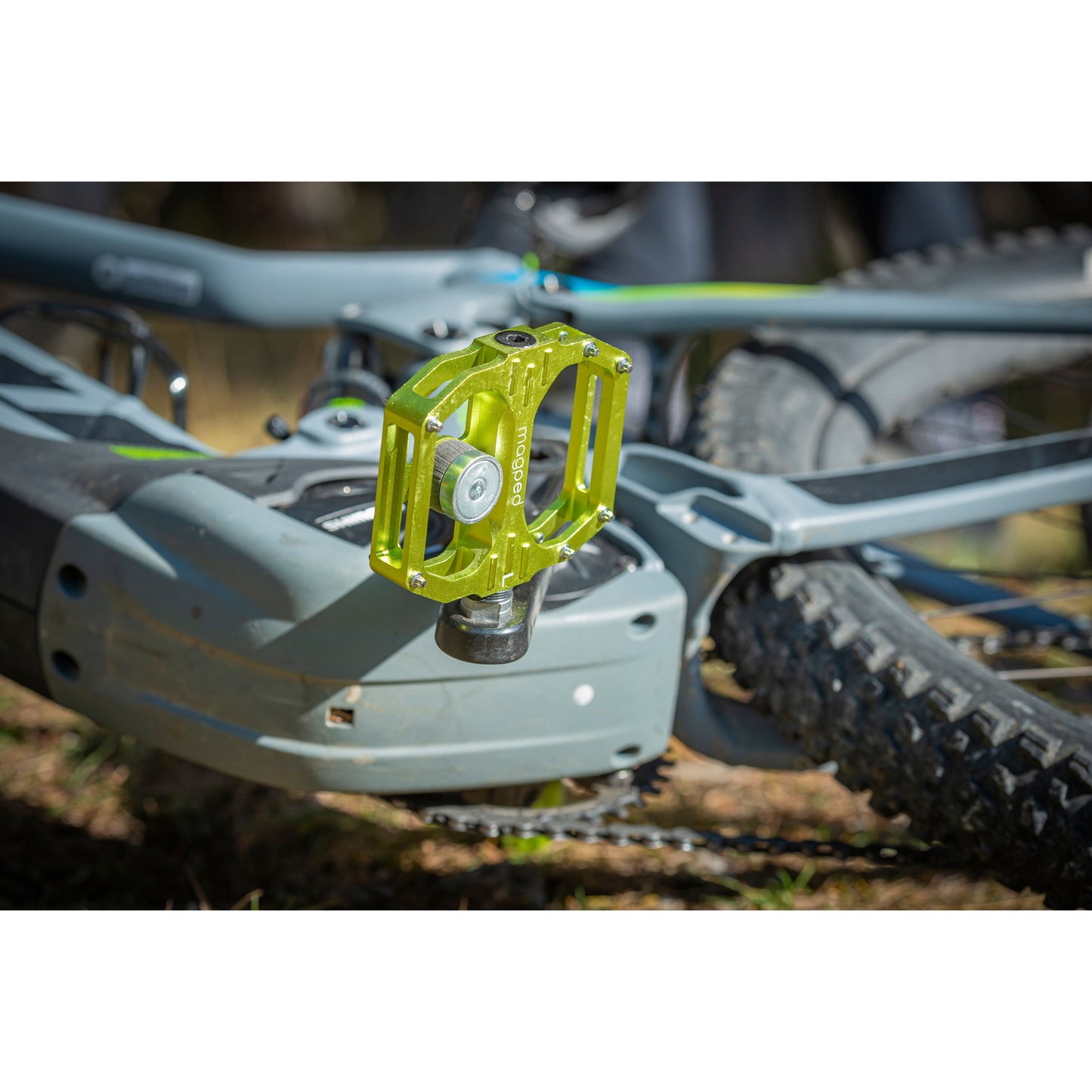 Magped Sport2 200N Magnetic Flat Pedals - Standard - Green