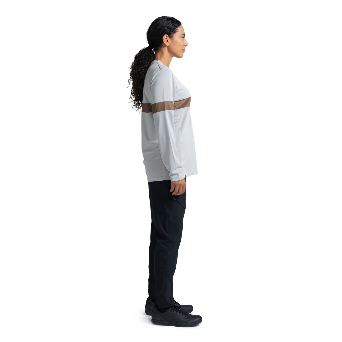 Norman MTB Women's Bamboo Long Sleeve Gravity Jersey - Women's XL - White