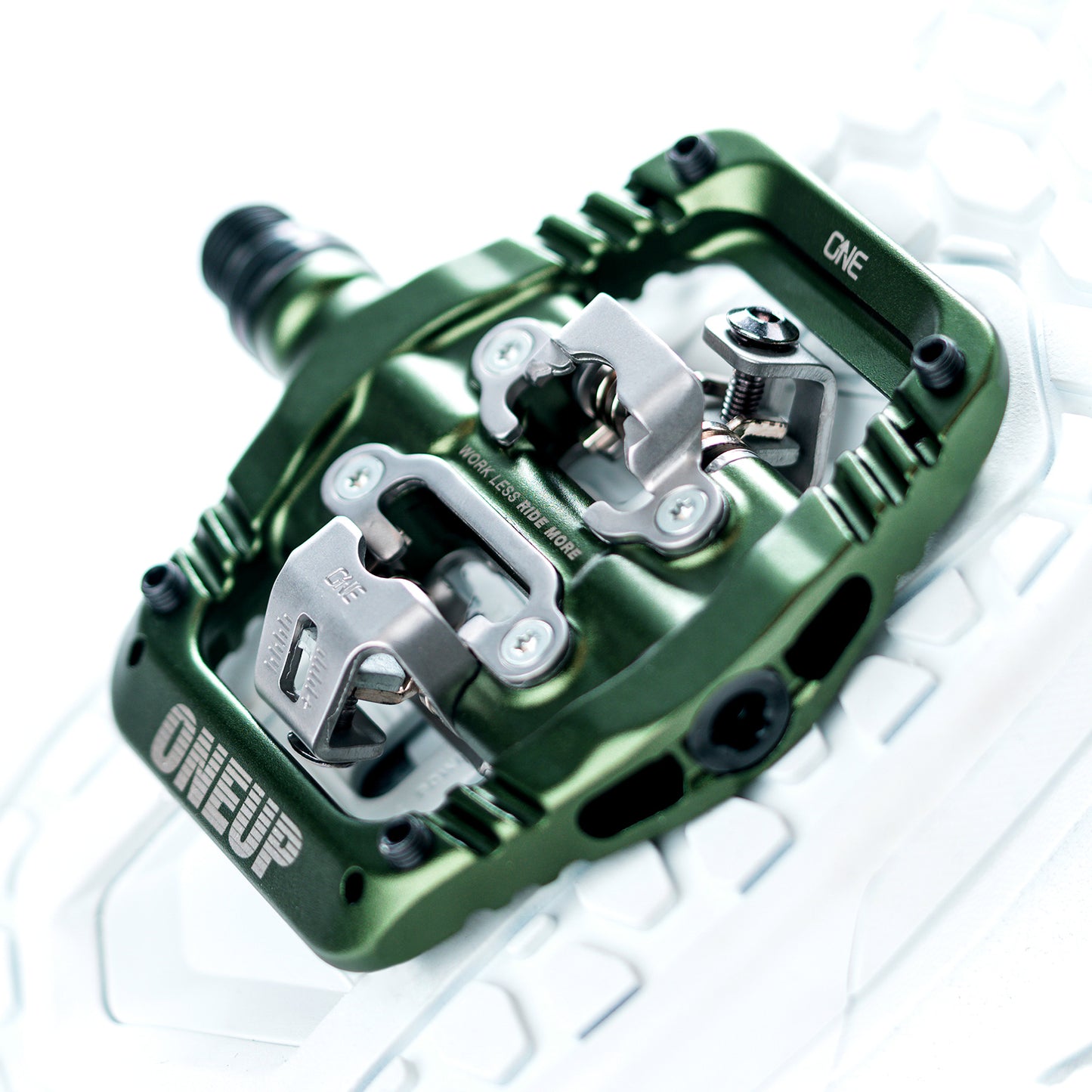OneUp Components Clip Pedals - Standard - Dark Green