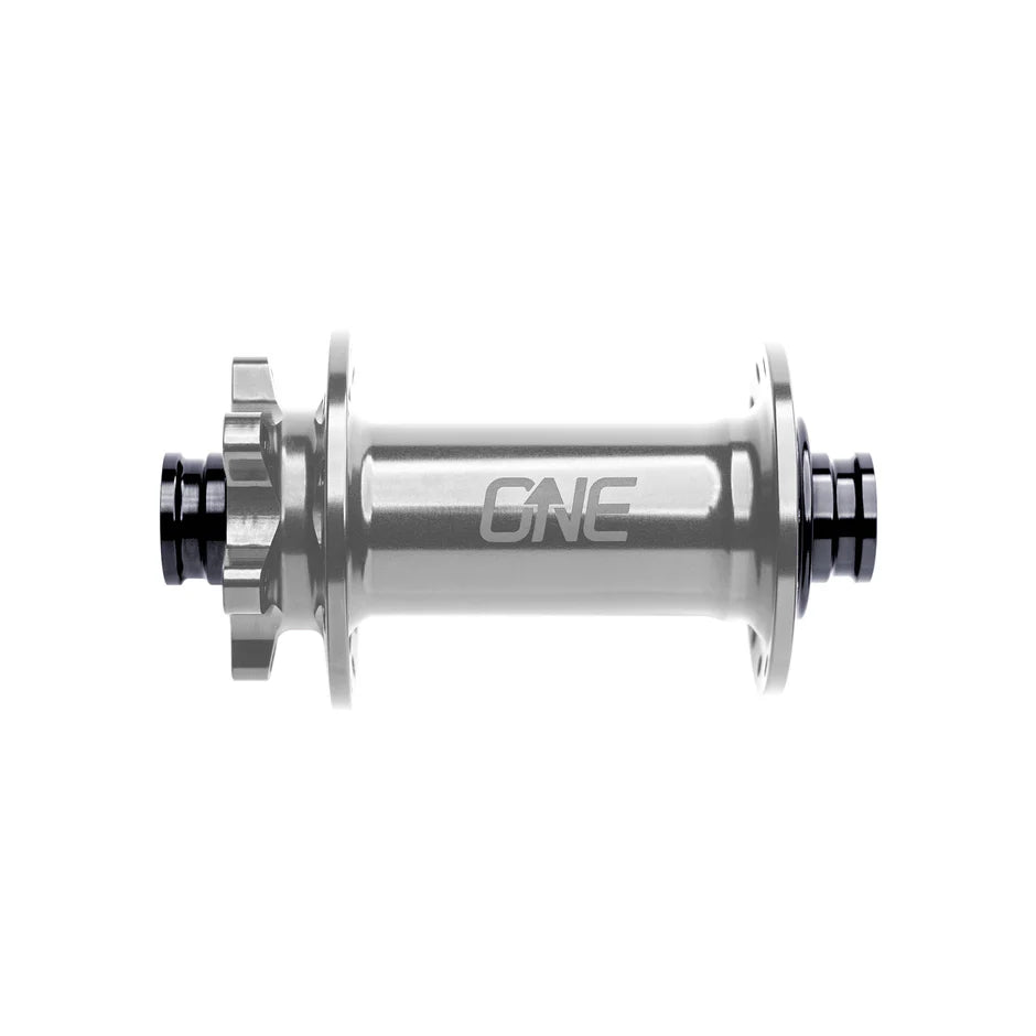 OneUp Components 6 Bolt Disc Front Hub - Front - 15x110mm Boost - 6 Bolt - 28 Hole - J-Bend - Silver