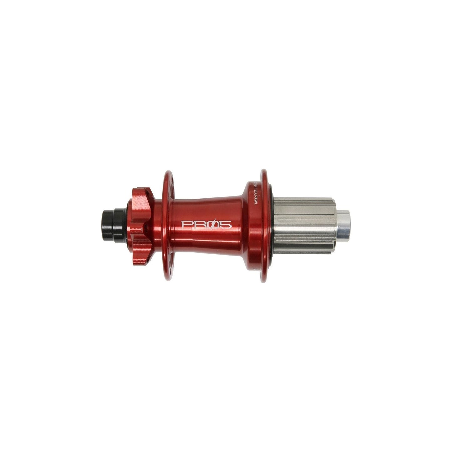 Hope Pro 5 eBike Rear 6 Bolt 12x148mm Disc Hub - Rear - 12x148mm Boost - Shimano HG Splined - 6 Bolt - 32 Hole - J-Bend - Red