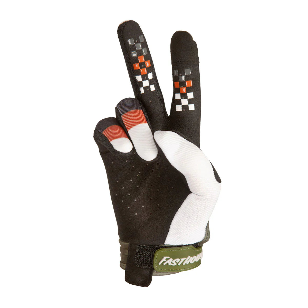Fasthouse Speed Style Pacer Youth Gloves - Youth L - Olive - White - 2021