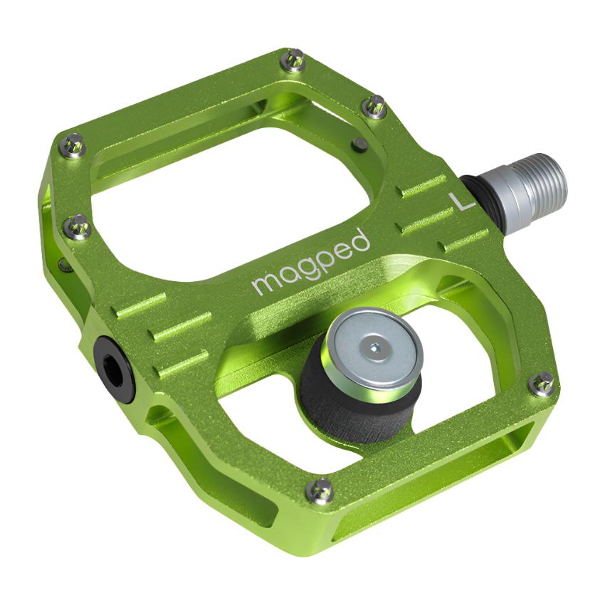 flat pedals grün Magped Sport2 150N Magnetic Flat Pedals - Standard - Green