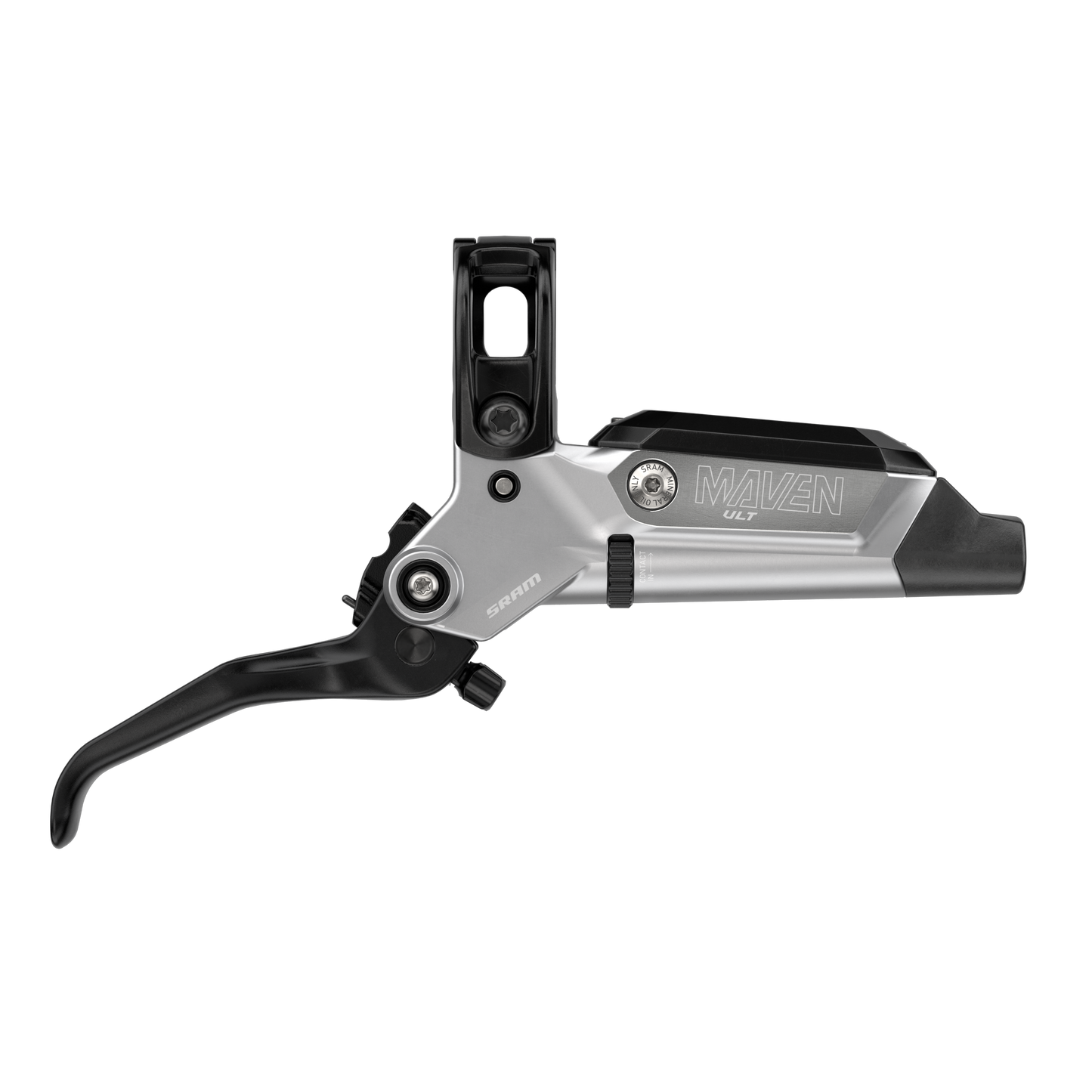SRAM Maven Ultimate Stealth 4 Piston Disc Brake - Front - Right Lever - 950mm - Clear Anodized